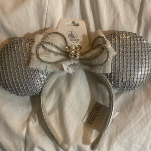 Disney Silver Sequin Minnie Mouse Ears